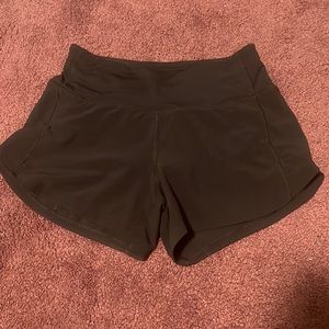 Black Lululemon shorts, really good condition